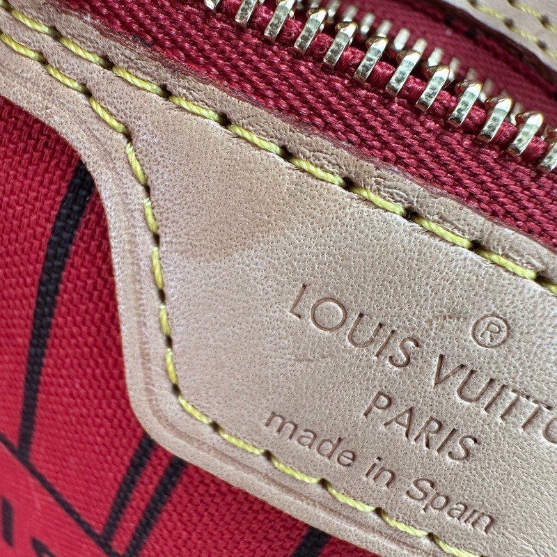 LV 經典老花NeverFull MM Size 手提單肩包-6