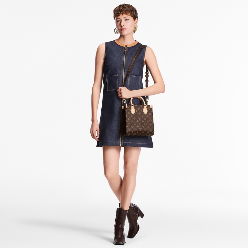 LV Sac Plat BB Tote bag 晶片款 手提單肩斜肩包-1