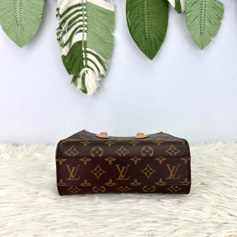 LV Sac Plat BB Tote bag 晶片款 手提單肩斜肩包-5