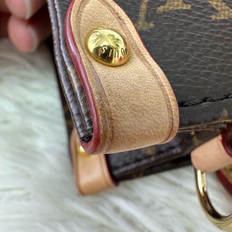 LV Sac Plat BB Tote bag 晶片款 手提單肩斜肩包-12