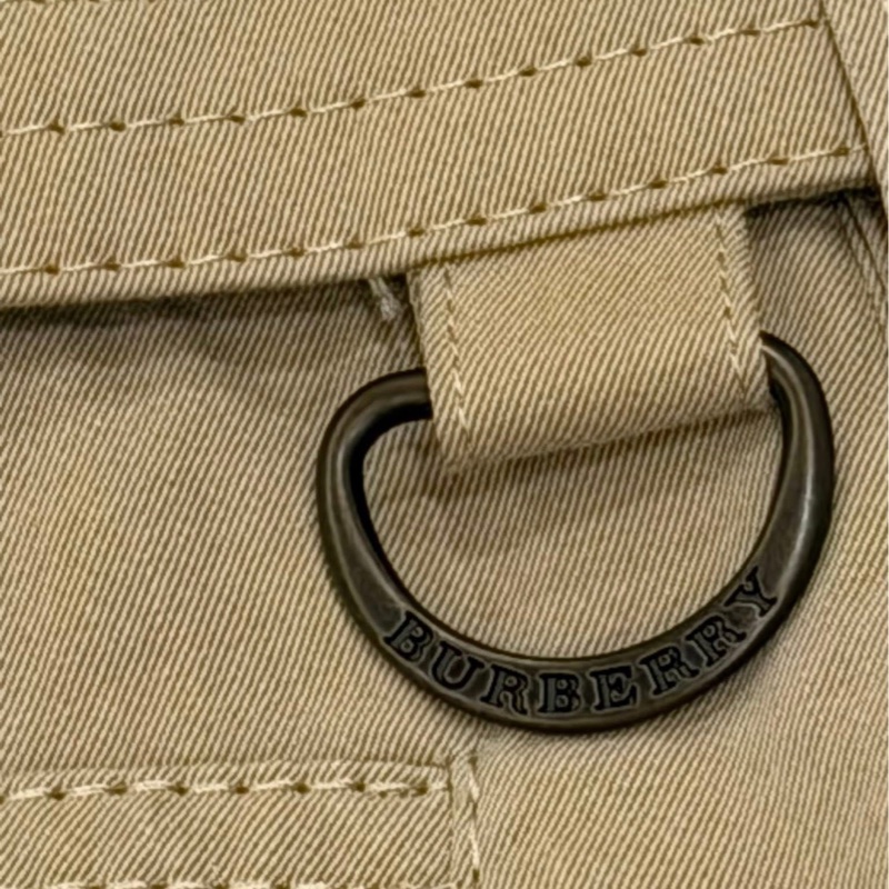 Burberry 倫敦 皮革腰帶扣環休閒褲-2