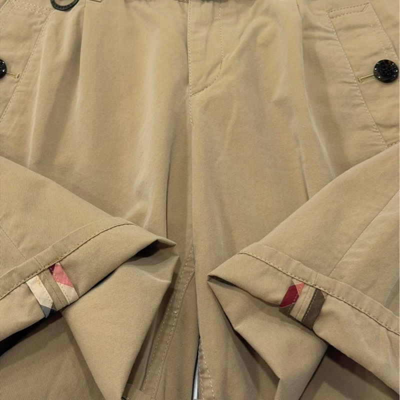 Burberry 倫敦 皮革腰帶扣環休閒褲-5