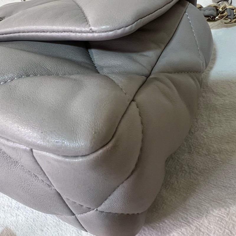 ෆ Chanel 19bag 高級奶奶灰🩶-10