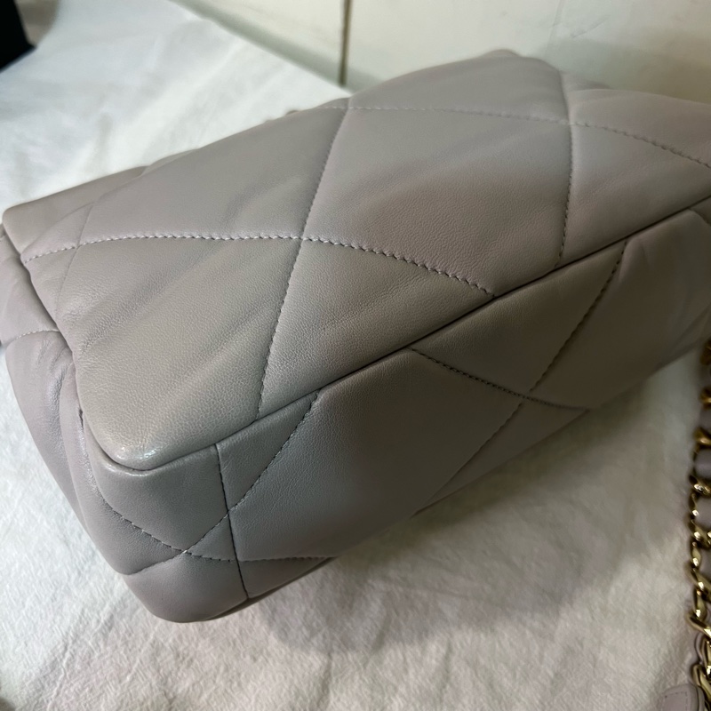 ෆ Chanel 19bag 高級奶奶灰🩶-13