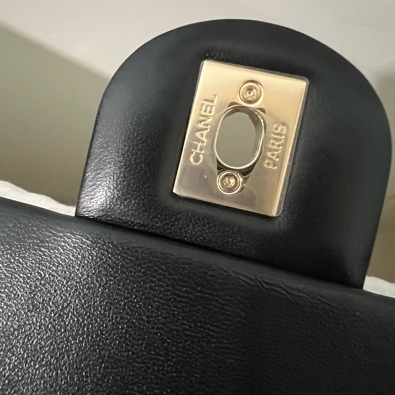 ෆ Chanel 22C 粗鍊Cf鏈條包🖤🈶購證-18