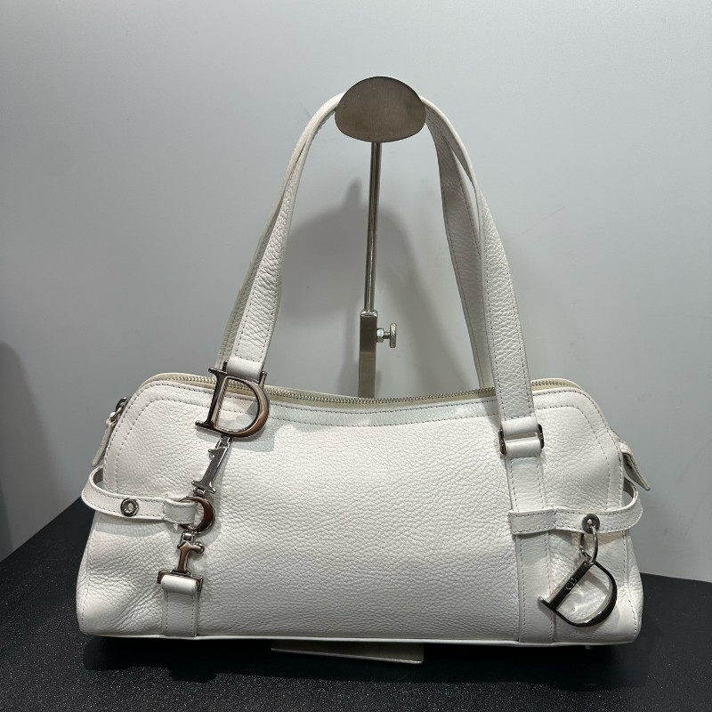 Dior 白色法棍punk 肩背包手提包-1