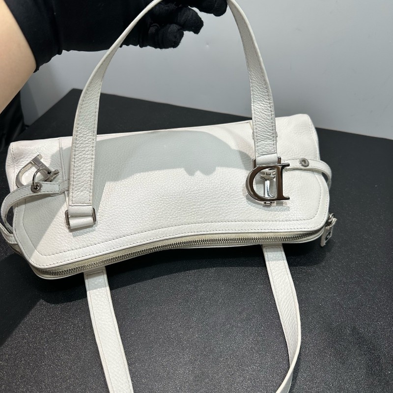 Dior 白色法棍punk 肩背包手提包-6