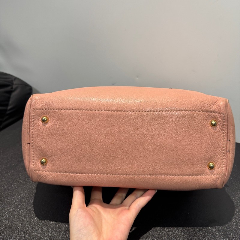 Loewe 粉色波士頓小號手提包-5