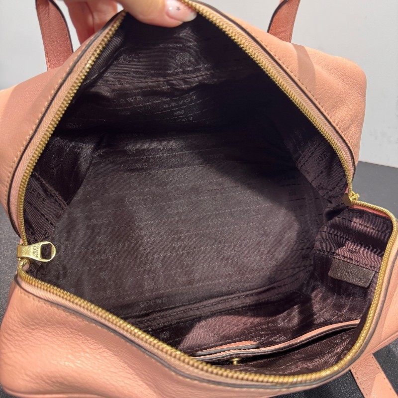 Loewe 粉色波士頓小號手提包-6