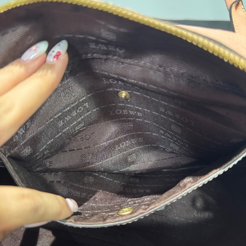 Loewe 粉色波士頓小號手提包-9