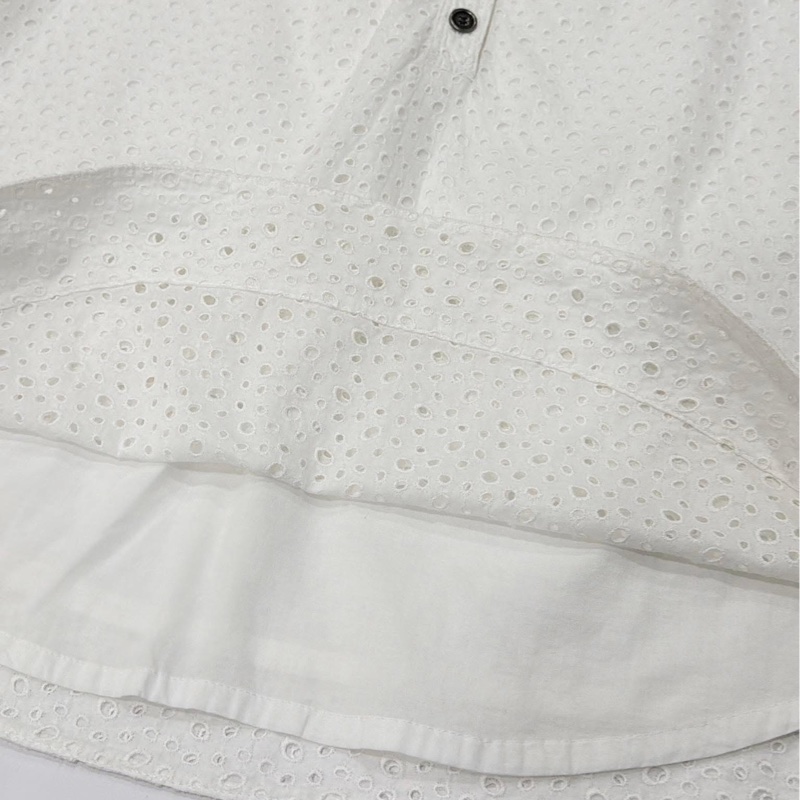 Burberry 倫敦 白色縷空棉質洋裝-6