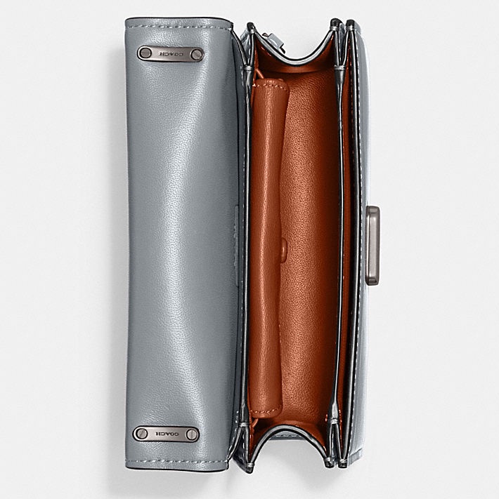 COACH 專櫃款 Bandit mini crossbody bag 灰藍色-4