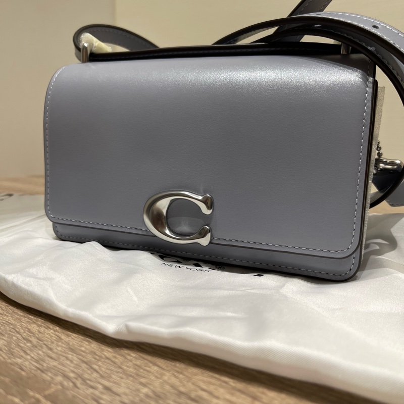 COACH 專櫃款 Bandit mini crossbody bag 灰藍色-10