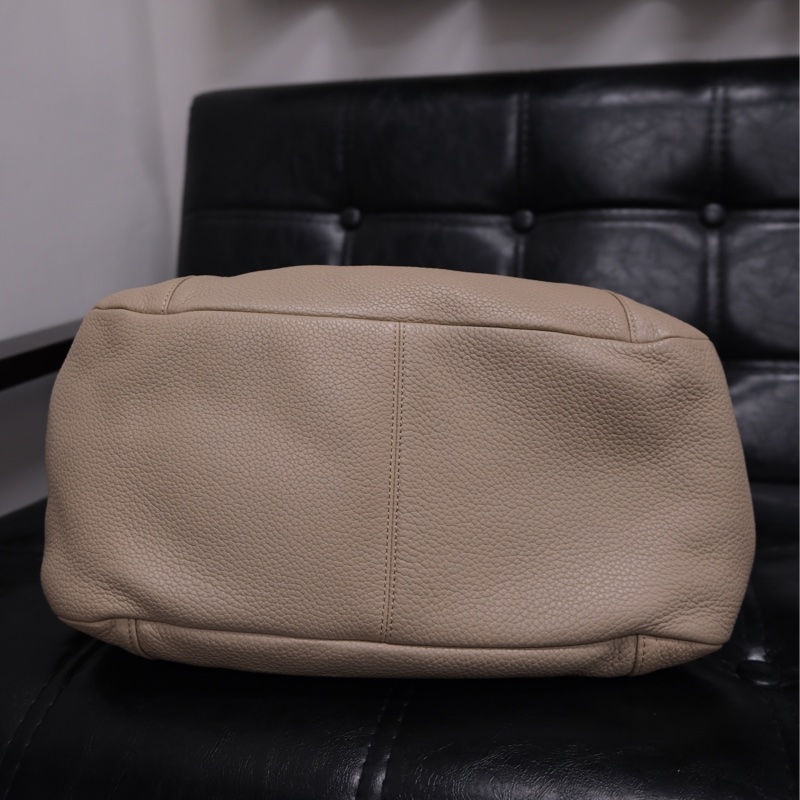 Loewe Leather Shoulder Bag 羅意威中古鎖頭Hobo菜籃子包-3