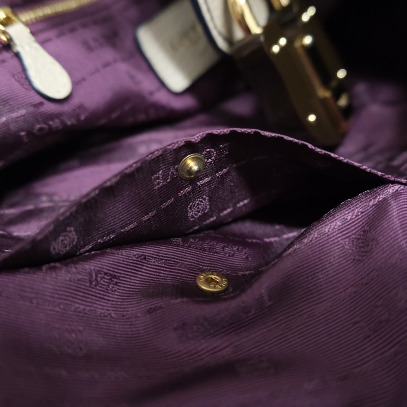 Loewe Leather Shoulder Bag 羅意威中古鎖頭Hobo菜籃子包-19