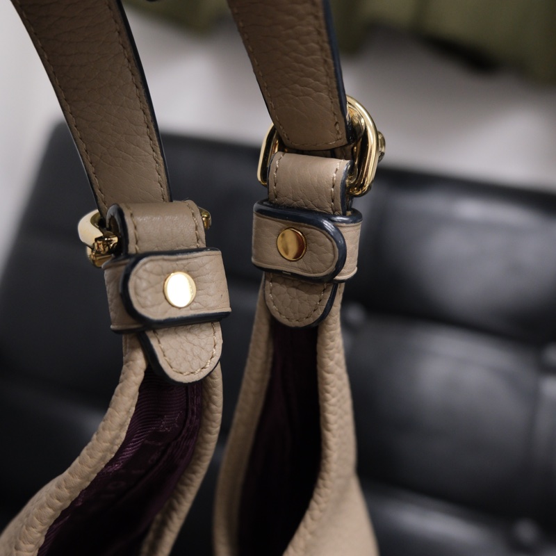 Loewe Leather Shoulder Bag 羅意威中古鎖頭Hobo菜籃子包-25