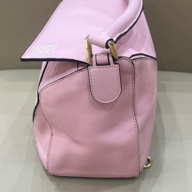 Loewe粉色中號puzzle手提包肩背包-5