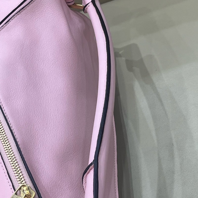 Loewe粉色中號puzzle手提包肩背包-18