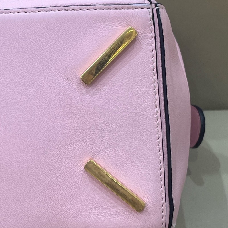 Loewe粉色中號puzzle手提包肩背包-19