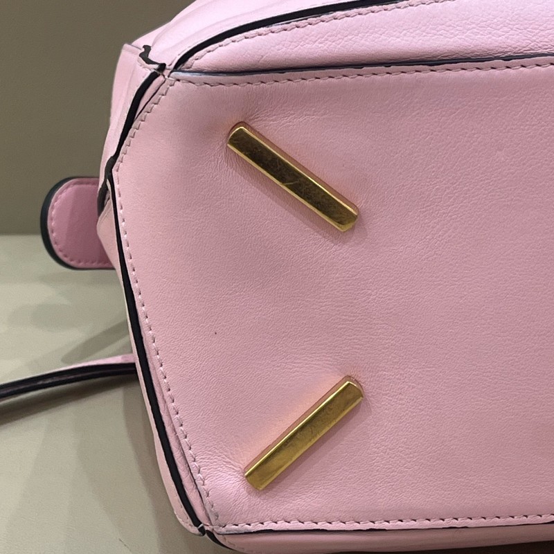 Loewe粉色中號puzzle手提包肩背包-20