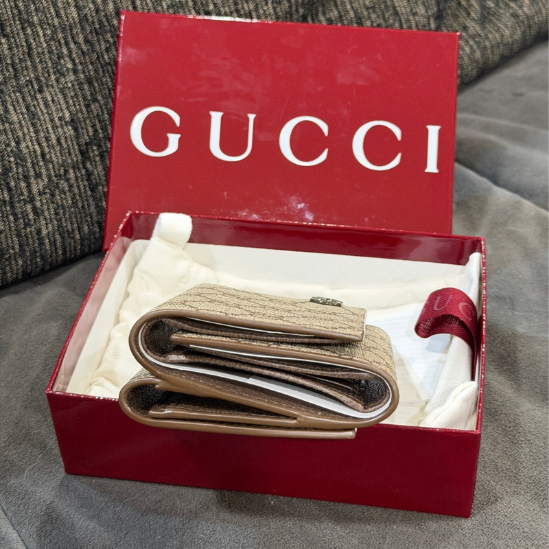 #近新閒置 #全配🉑送禮 Gucci新款老花三折短夾 #全網最低💰-2