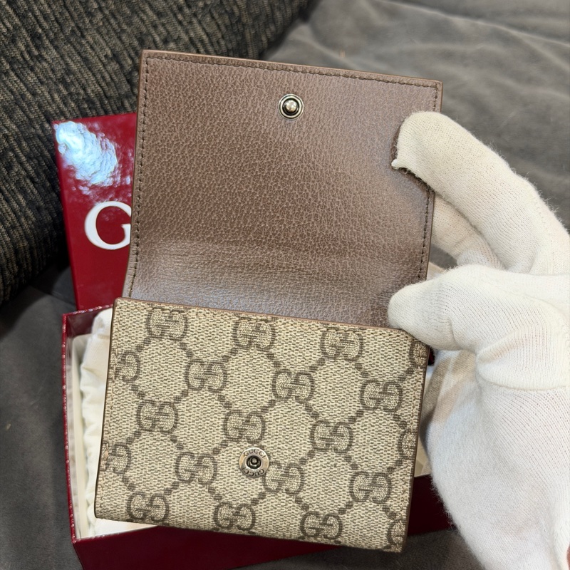 #近新閒置 #全配🉑送禮 Gucci新款老花三折短夾 #全網最低💰-12