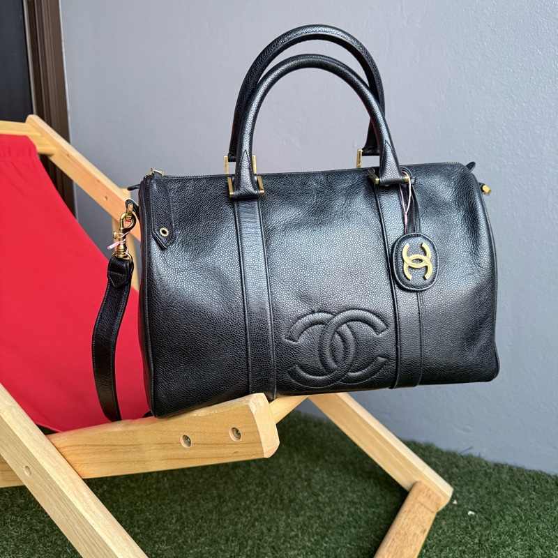 Chanel vintage 老香旅行波士頓包-1