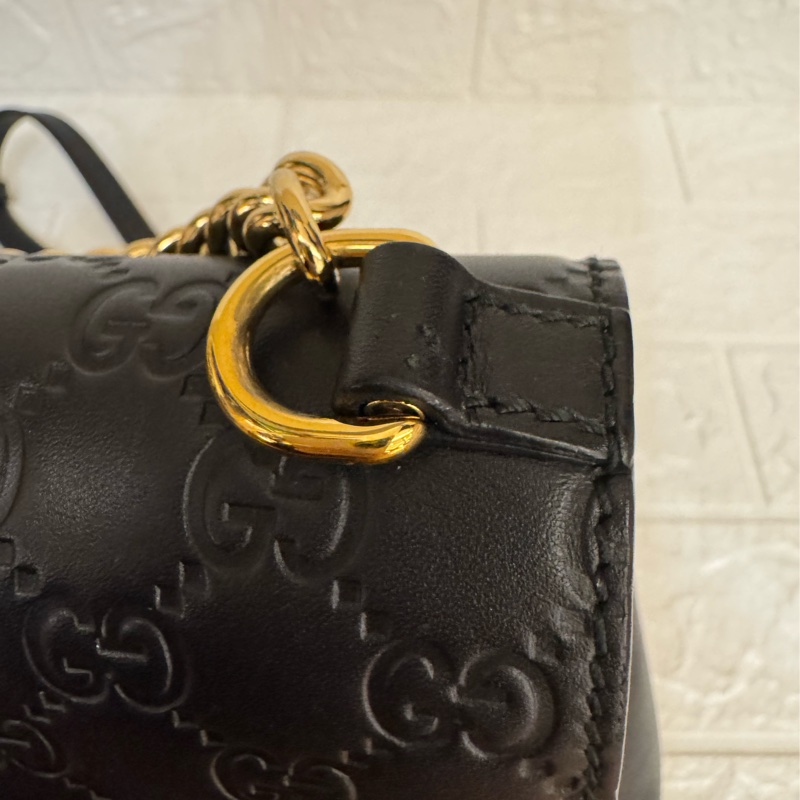 Gucci黑壓紋mini後背包-19