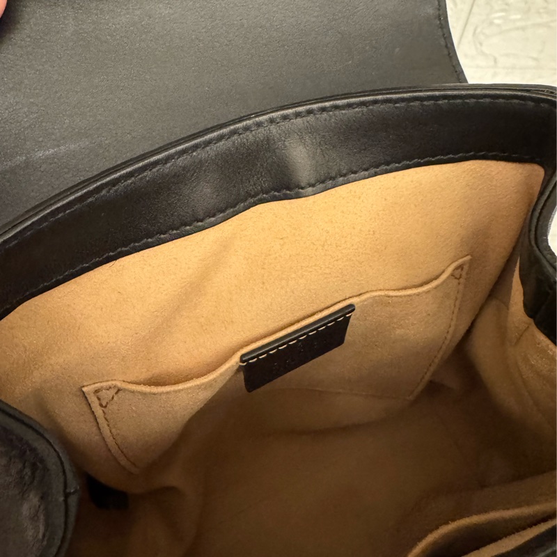 Gucci黑壓紋mini後背包-44