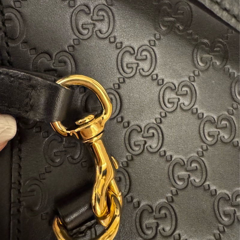 Gucci黑壓紋mini後背包-52