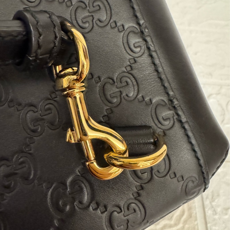 Gucci黑壓紋mini後背包-53