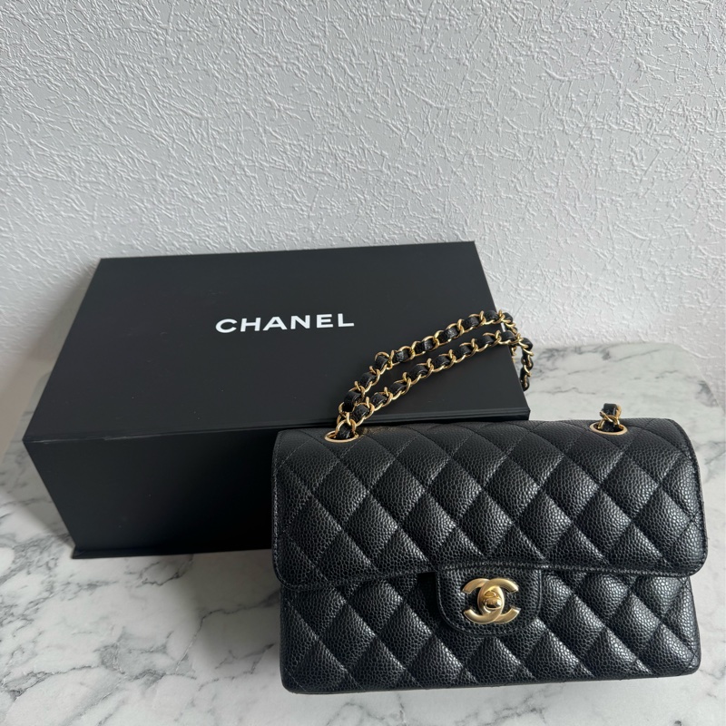 Chanel黑荔枝金雙C coco23大全配-0