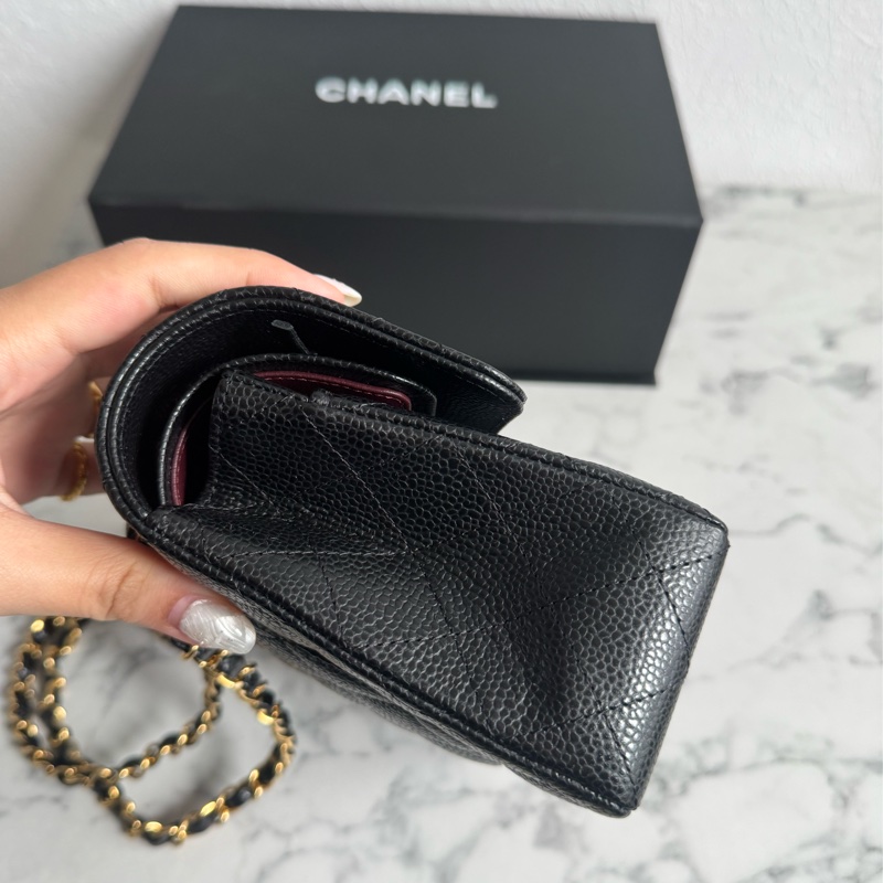 Chanel黑荔枝金雙C coco23大全配-3