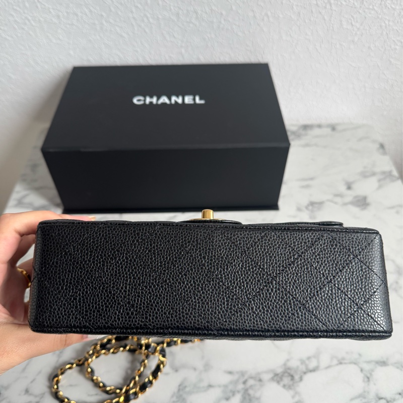 Chanel黑荔枝金雙C coco23大全配-4