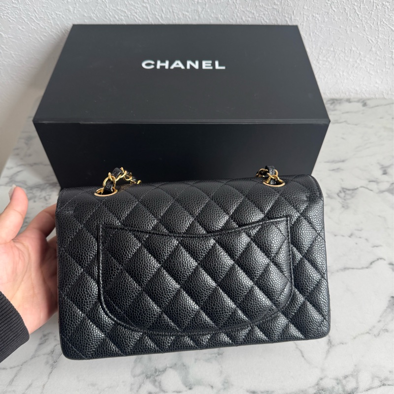 Chanel黑荔枝金雙C coco23大全配-6