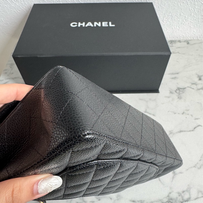 Chanel黑荔枝金雙C coco23大全配-7