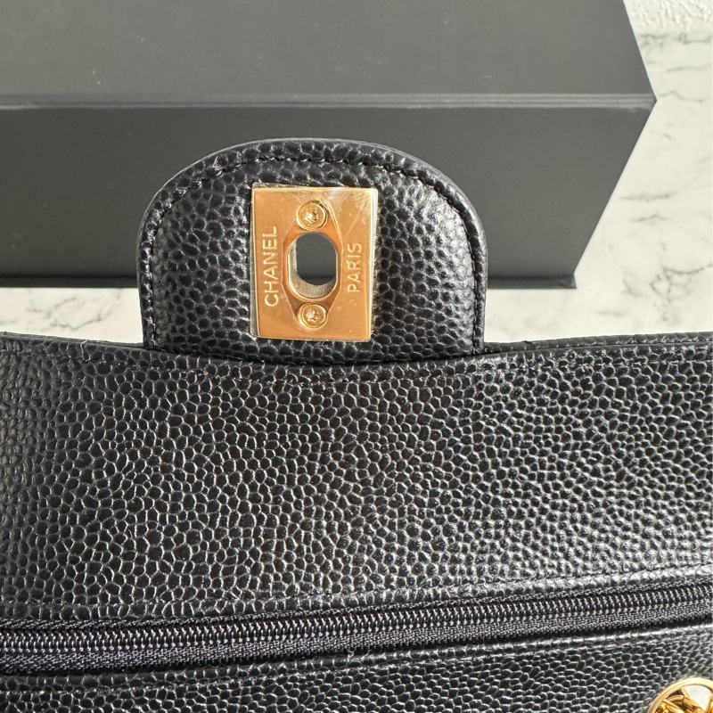 Chanel黑荔枝金雙C coco23大全配-18