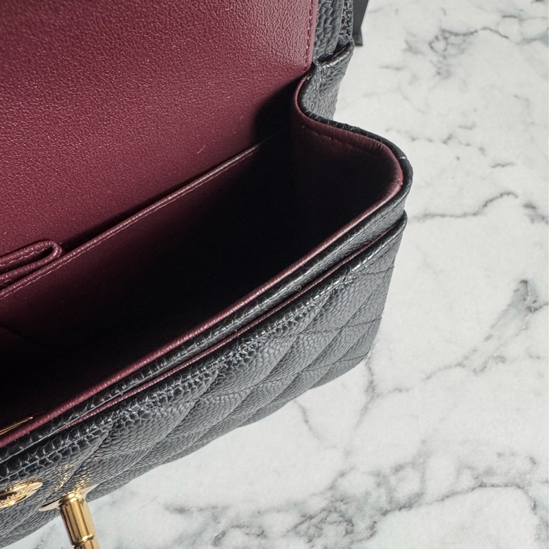 Chanel黑荔枝金雙C coco23大全配-22