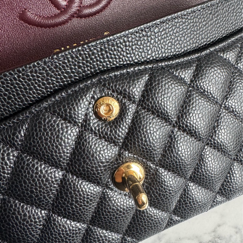 Chanel黑荔枝金雙C coco23大全配-31