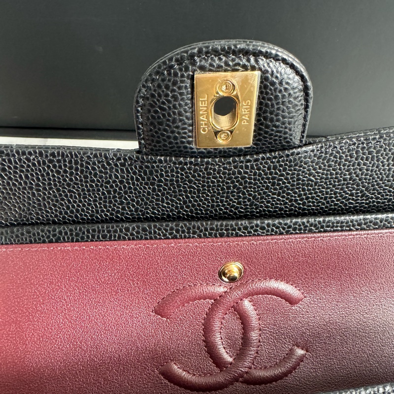 Chanel黑荔枝金雙C coco23大全配-32