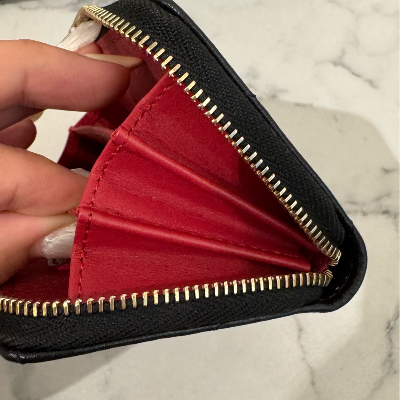 Chanel黑色19ㄇ拉零錢包-23