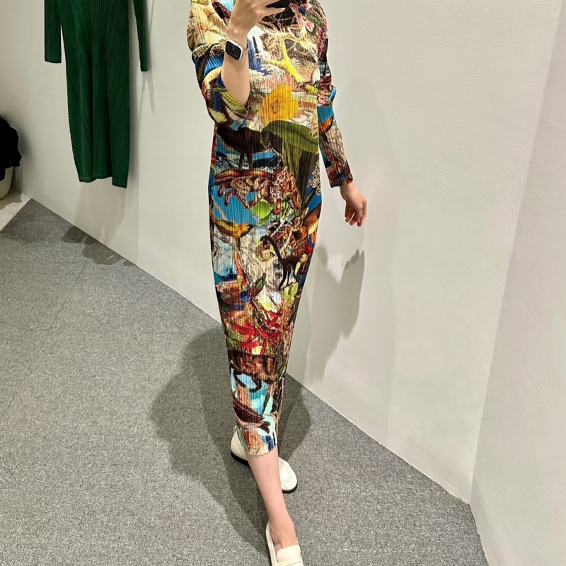 ▪️富貴選物FUGUEI▪️ 三宅一生PP 叢林歐若拉長洋裝-0