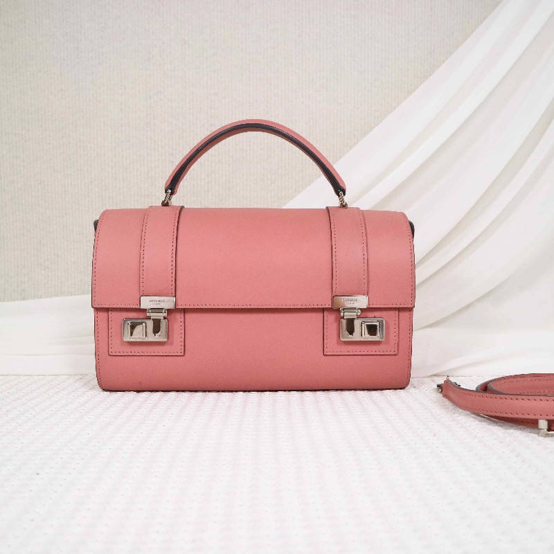 Moynat Cabotin 醫生包奶昔粉BOX小牛皮-0