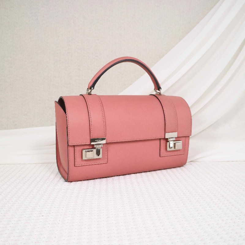 Moynat Cabotin 醫生包奶昔粉BOX小牛皮-1