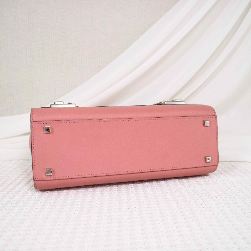 Moynat Cabotin 醫生包奶昔粉BOX小牛皮-4