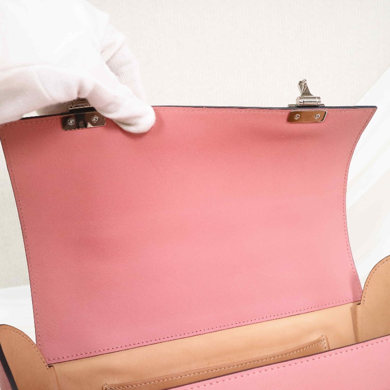 Moynat Cabotin 醫生包奶昔粉BOX小牛皮-9