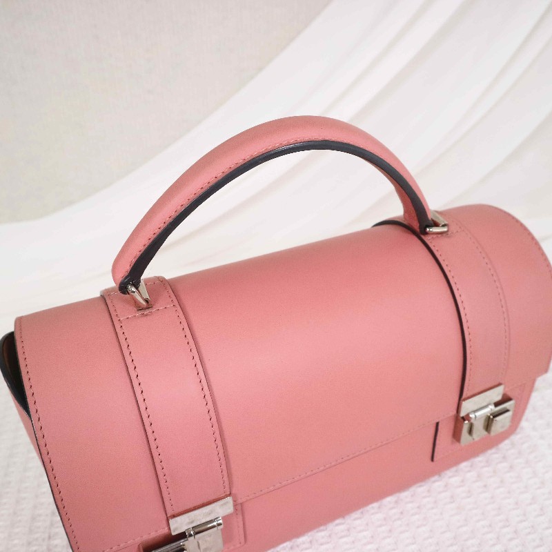 Moynat Cabotin 醫生包奶昔粉BOX小牛皮-11