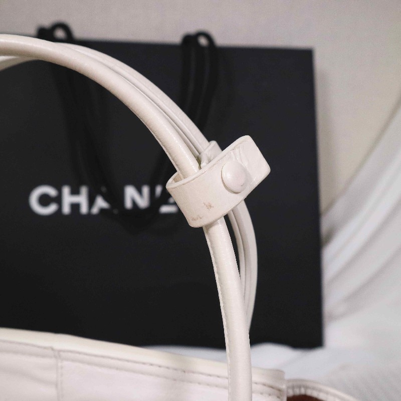 BV  ARCO 29  奶油白內拼金棕油蠟皮 可拆卸肩帶-14