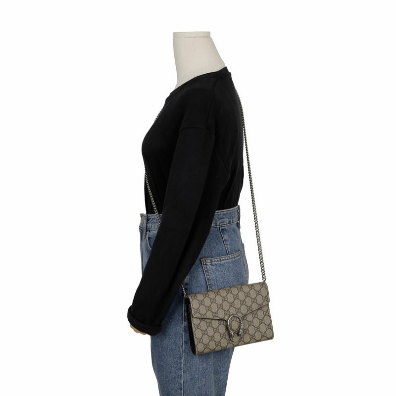 GUCCI 狄俄尼索斯鏈條錢包斜背包 401231-13