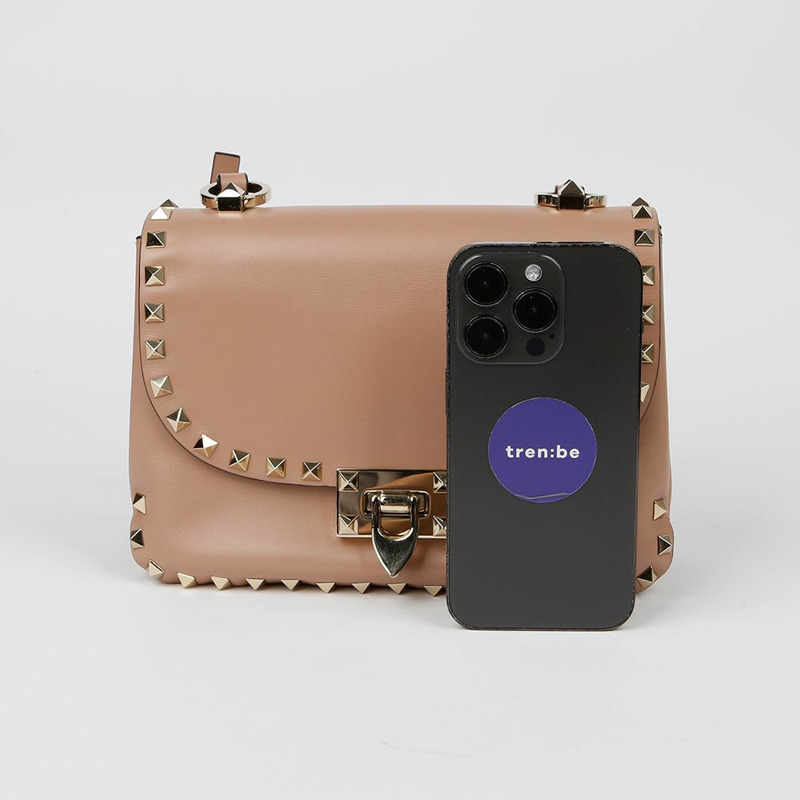 VALENTINO 鉚釘肩斜背包 2B0F12-7